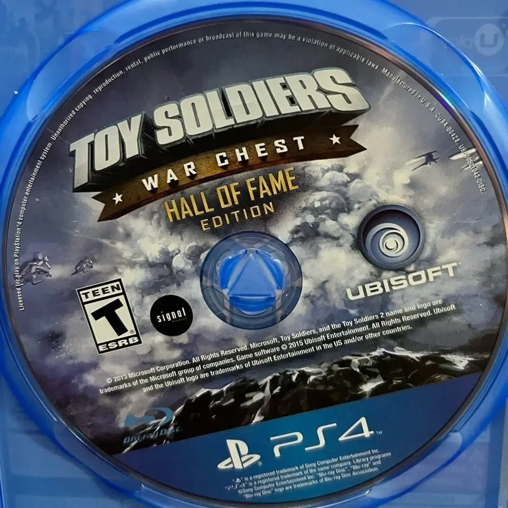 TOY Soldiers War Chest Hall of Fame Edition PS4 Game Complete CIB Disc Works